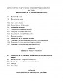 ESTRUCTURA DEL TRABAJO SOBRE MÉTODO DE PROCESO CONTÍNUO