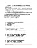 MODELO BUROCRÁTICO DE ORGANIZACIÓN