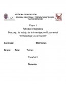 Actividad integradora Bosquejo de trabajo de la investigación documental “El maquillaje y su evolución”