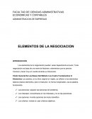 Los nuevos Elementos de la negociacion