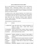 ¿Qué es el Mantenimiento Autónomo (MA)?