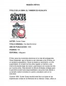 EL TAMBOR DE HOJALATA Gunter Grass