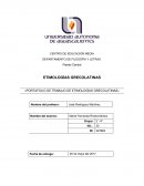 ETIMOLOGÍAS GRECOLATINAS ‹‹PORTAFOLIO DE TRABAJO DE ETIMOLOGÍAS GRECOLATINAS››