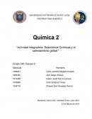 Quimica, actividad integradora