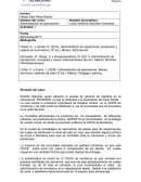 Administración de operaciones Actividad: 1