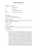 INFORME DE AUDITORÍA DE CASO