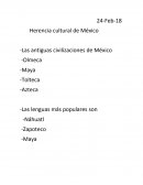 Herencias culturales de México