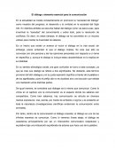 El diálogo: elemento esencial para la comunicación