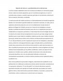 Reporte de lectura: La problemática de la democracia