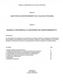 MODELO DESARROLLO SISTEMAS DE MANTENIMIENTO