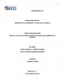 IMPACTO DE LOS FACTORES DE RIESGOS FISICOS EN UN AMBIENTE DE TRABAJO