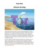 Deep Web Artículo de blog