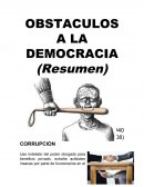 OBSTACULOS A LA DEMOCRACIA