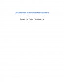 Bases de Datos Distribuidos Entregable Parcial