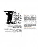 El principio de favorabilidad