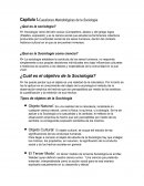 Capítulo I-Cuestiones Metodológicas de la Sociología