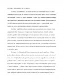 HISTORIA DEL ORIGEN DE LA BIBLIA