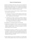 Origen de la Psicología Dominicana