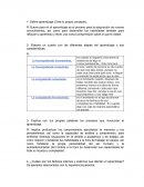 El aprendizaje actividad