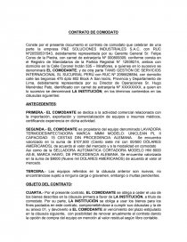 CONTRATO PARA LAVADORA TERMODESINFECTADORA (TANIS). Página 1