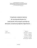En el presente proyecto vamos a realizar la instalación eléctrica de una vivienda