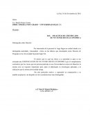 SOLICITUD DE CERTIFICADO DE NO TENER DEUDA ECONOMICA