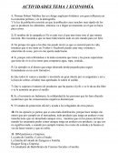 Economia ACTIVIDADES TEMA 1 ECONOMÍA.