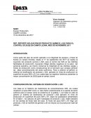 REPORTE APLICACIÓN DE PRODUCTO QUÍMICO L-522 PARA EL CONTROL DE [H2S] EN CAMPO LEONA, MES DE NOVIEMBRE 2017