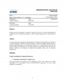 MEMORANDUM DEL ANALISIS DE VARIACIÓN