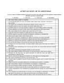 Cuestionario de Asertividad