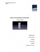 TRABAJO PLAN DE MARKETING INTERNACIONAL El iPhone de Apple