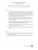 INFORME DEL SEGUNDO TRABAJO DE CAMPO