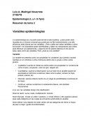 Variables epidemiologias Resumen