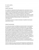 En cuanto a política Corrupción Ámbito modernidad