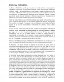 La física de Aristóteles, aquella que nos pinta un mundo perfecto e ingeniosamente orquestado