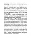 ENFOQUE PSICOTERAPEUTICO / INTERVENCIÓN (TÉCNICA) / SEGUIMIENTO