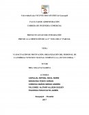 Capacitaciòn de motivaciòn, organización del personal de la empresa Nuticion Vegetal completa S.A