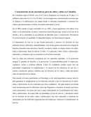 Conocimientos de las normativas para los niños y niñas en Colombia