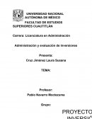 Administración y evaluación de Inversiones