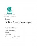 Ensayo Viktor Frankl: Logoterapia