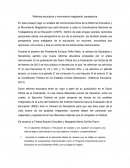 Reforma educativa y movimiento magisterial: perspectiva