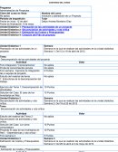 Descomposición de las actividades del proyecto