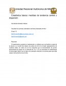 Estadística básica: medidas de tendencia central y dispersión