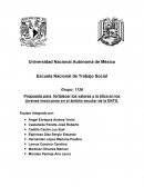 Propuesta para fortalecer los valores y la ética en los jóvenes mexicanos en el ámbito escolar de la ENTS