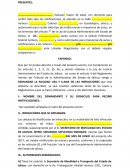 Demanda foto infracción