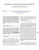 Motor electrostastico de Franklin