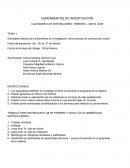 FUNDAMENTOS DE INVESTIGACION CALENDARIO DE EXPOSICIONES FEBRERO – MAYO 2018