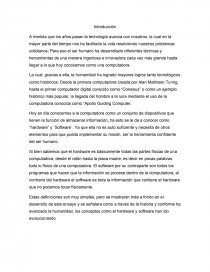 Hardware Y Software ensayo. Página 1