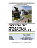 Tarea OBSERVACIÓN Y ANÁLISIS DE LA PRÁCTICA ESCOLAR