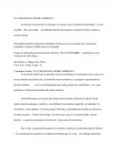 EL CUIDADO DEL MEDIO AMBIENTE.